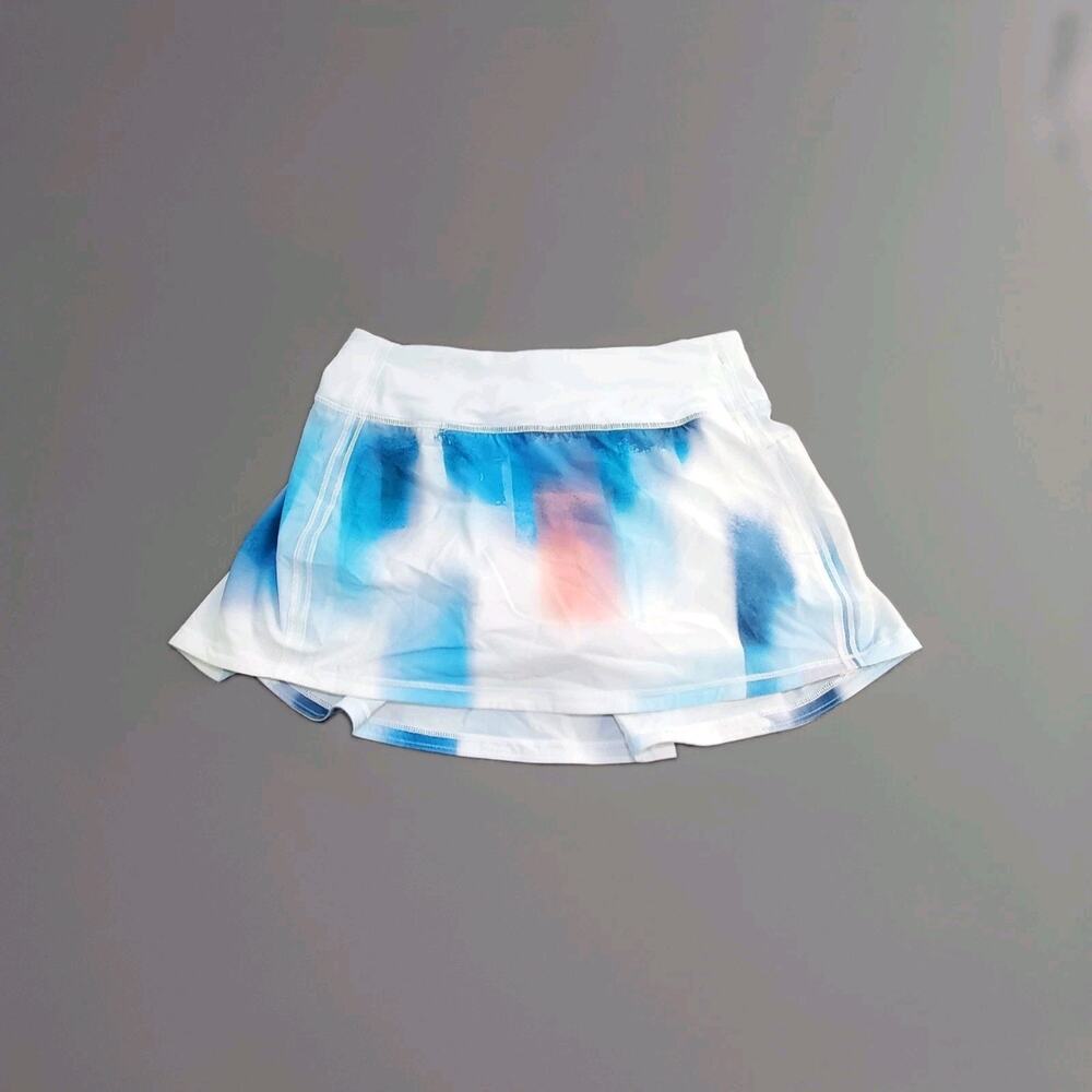 Lululemon Court Rival High Rise Sz 2 Skirt/Skort Baseline Wash Print Multi C24